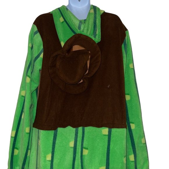 Briefly Stated Sheriff Unionsuit Mens 2XL Costume Pajamas PJs Halloween Green - Picture 5 of 9